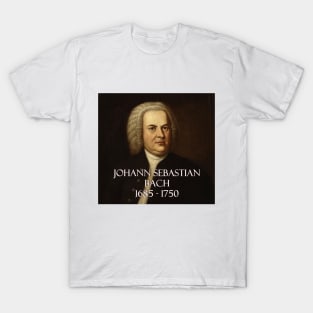 Great Composers: Johann Sebastian Bach T-Shirt